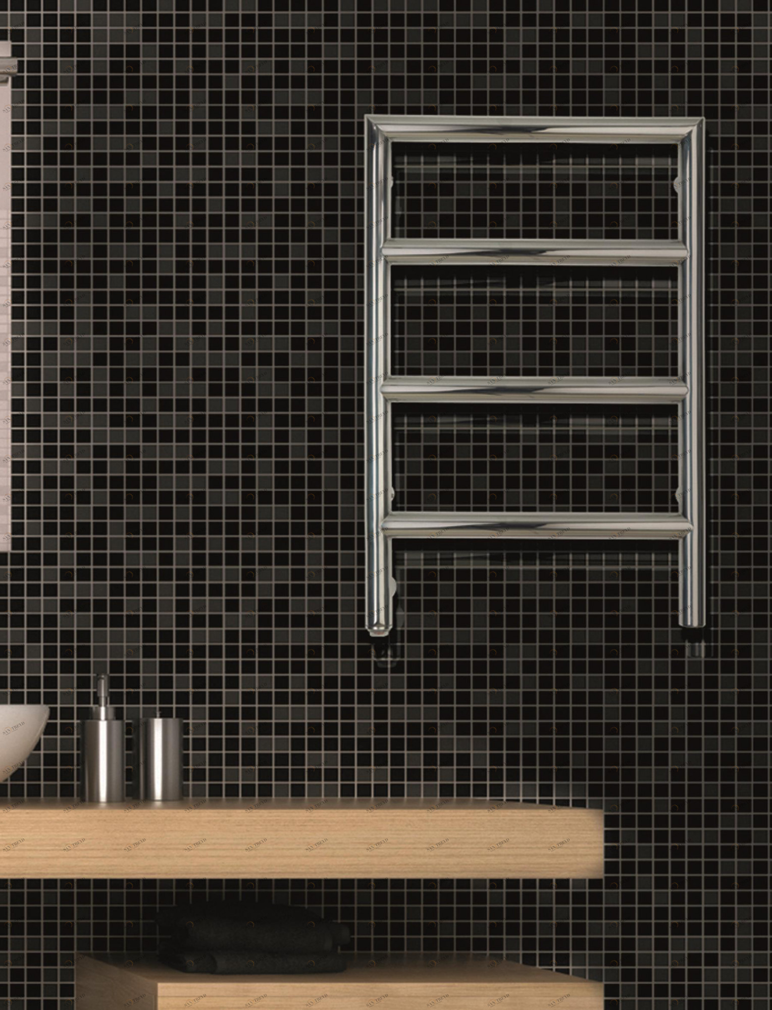 Полотенцесушитель Hammam ALTO Stainless steel  комбинированный; электрический или водяной Сталь 