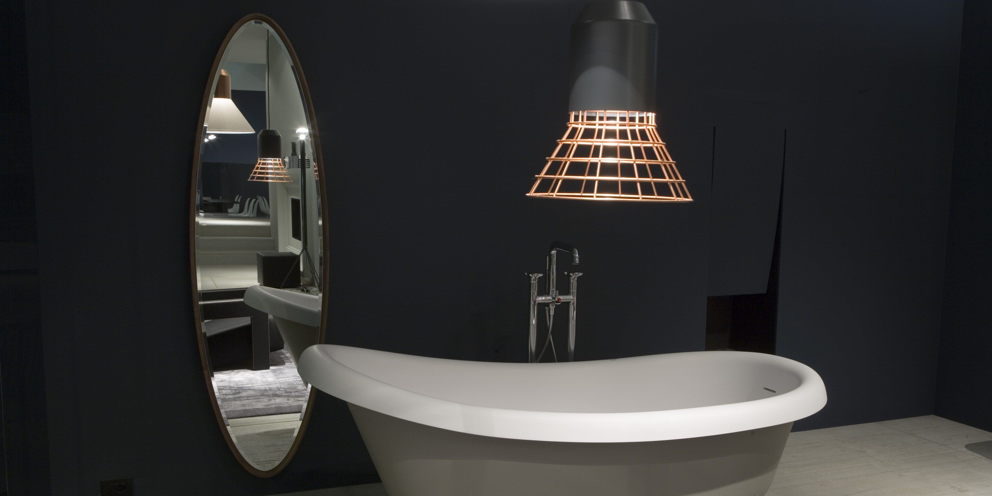 Овальное настенное зеркало для ванной комнаты Antoniolupi FORMA ARCH-00097603 - Вид №1