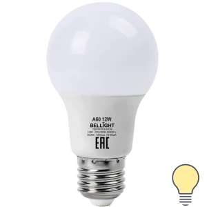 Лампа светодиодная Bellight A60 E27 220-240 В 12 Вт Т-БЕП груша 1000 Лм