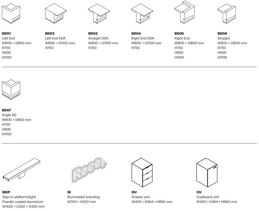 Isomi Модульная стойка администратора из латуни Blok sun-id-1447190 - Вид №3