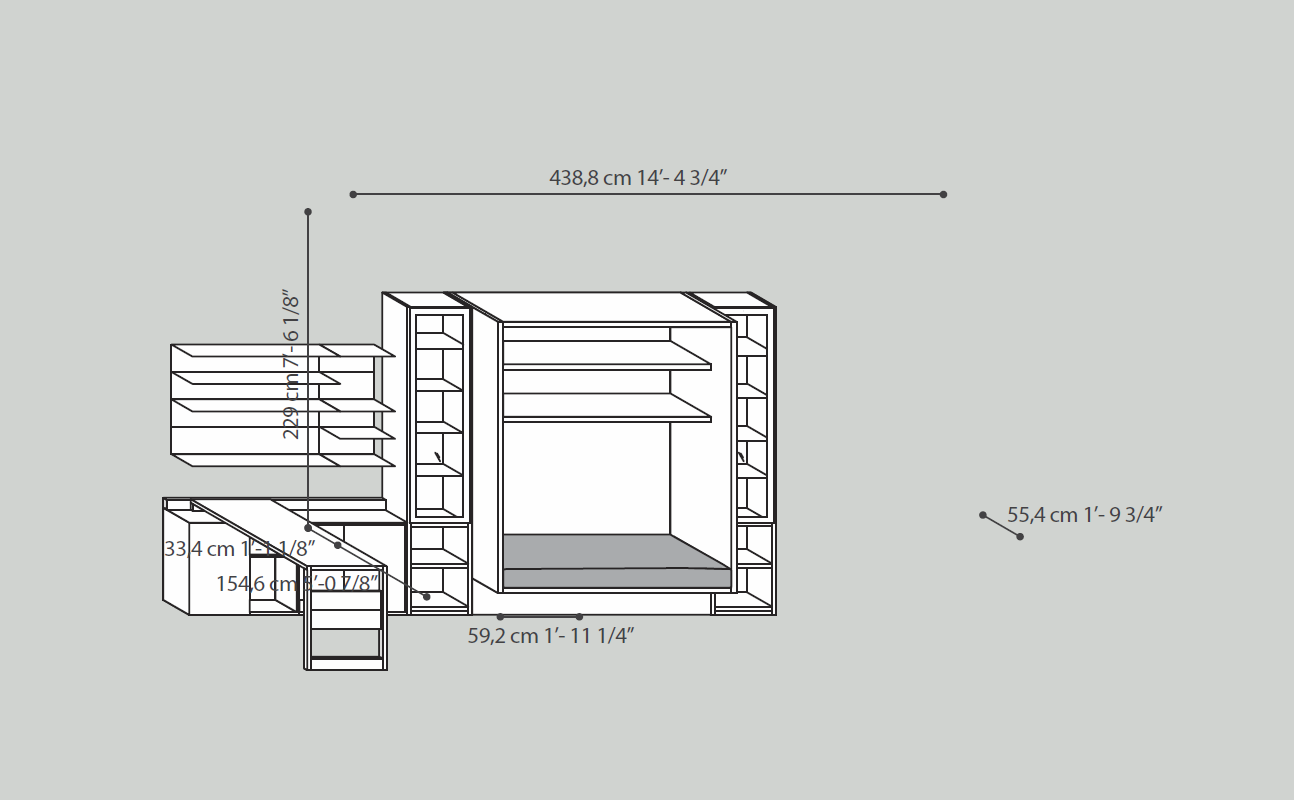 Композиция из модулей  TUMIDEI 268  - Вид №2