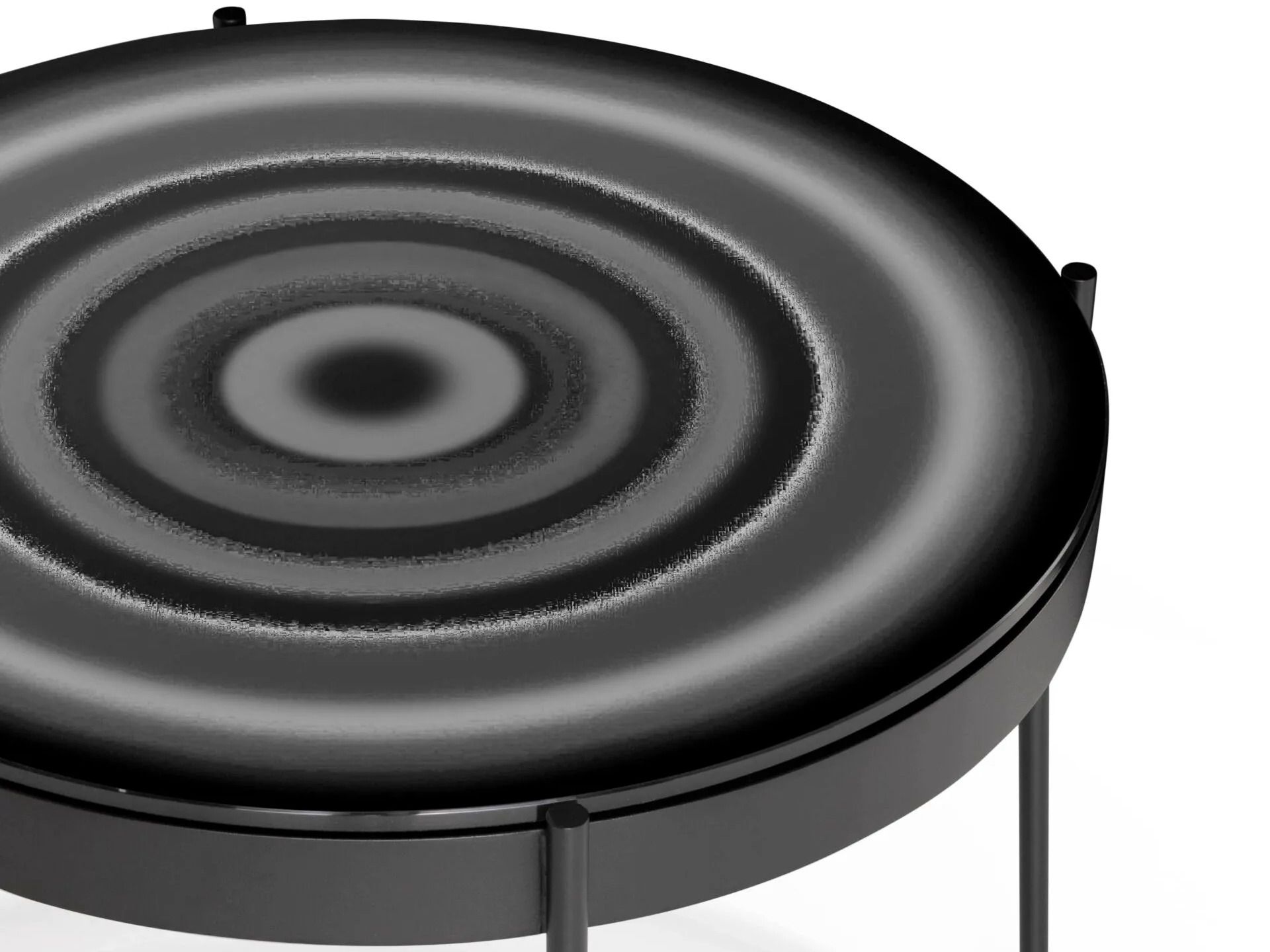 Круглый журнальный столик из закаленного стекла GANDIABLASCO Iris ARCH-00008277 - Вид №3