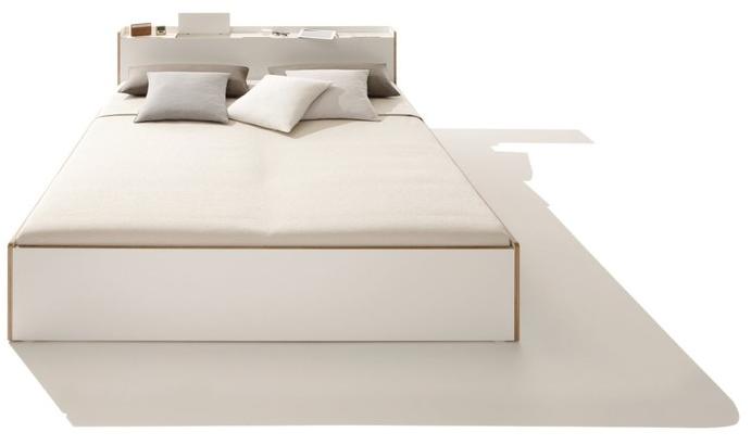 Müller Small Living Двуспальная кровать из дерева с контейнерным изголовьем sun-id-1395715 - Вид №5