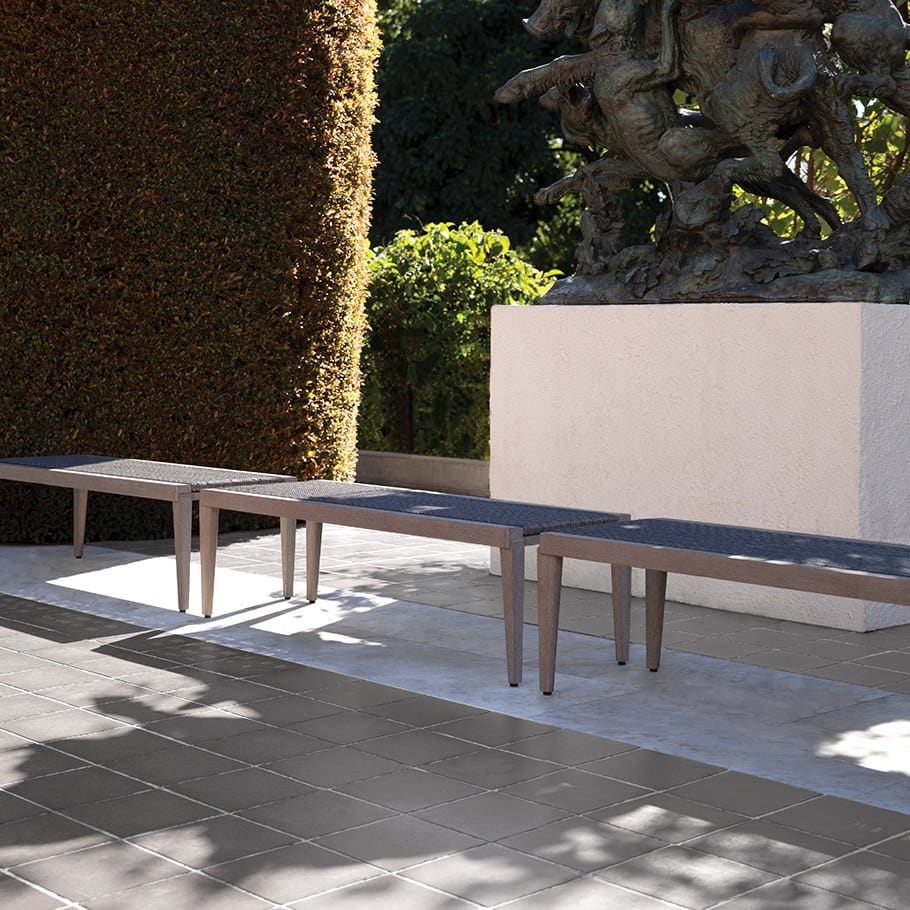 Садовая скамейка из тикового дерева и JanusFiber® JANUS et Cie Альпинарий ARCH-00122447 - Вид №2