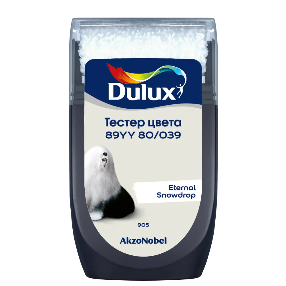 Тестер краски для стен Dulux 89YY 80/039 Eternal Snowdrop 30 мл 84870518 STLM-2031340  - Вид №1
