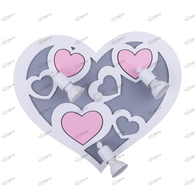 Спот настенный галогеновый на 3 лампы белый Heart 9064 NOWODVORSKI HEART 00-3948947 Белый;серый 
