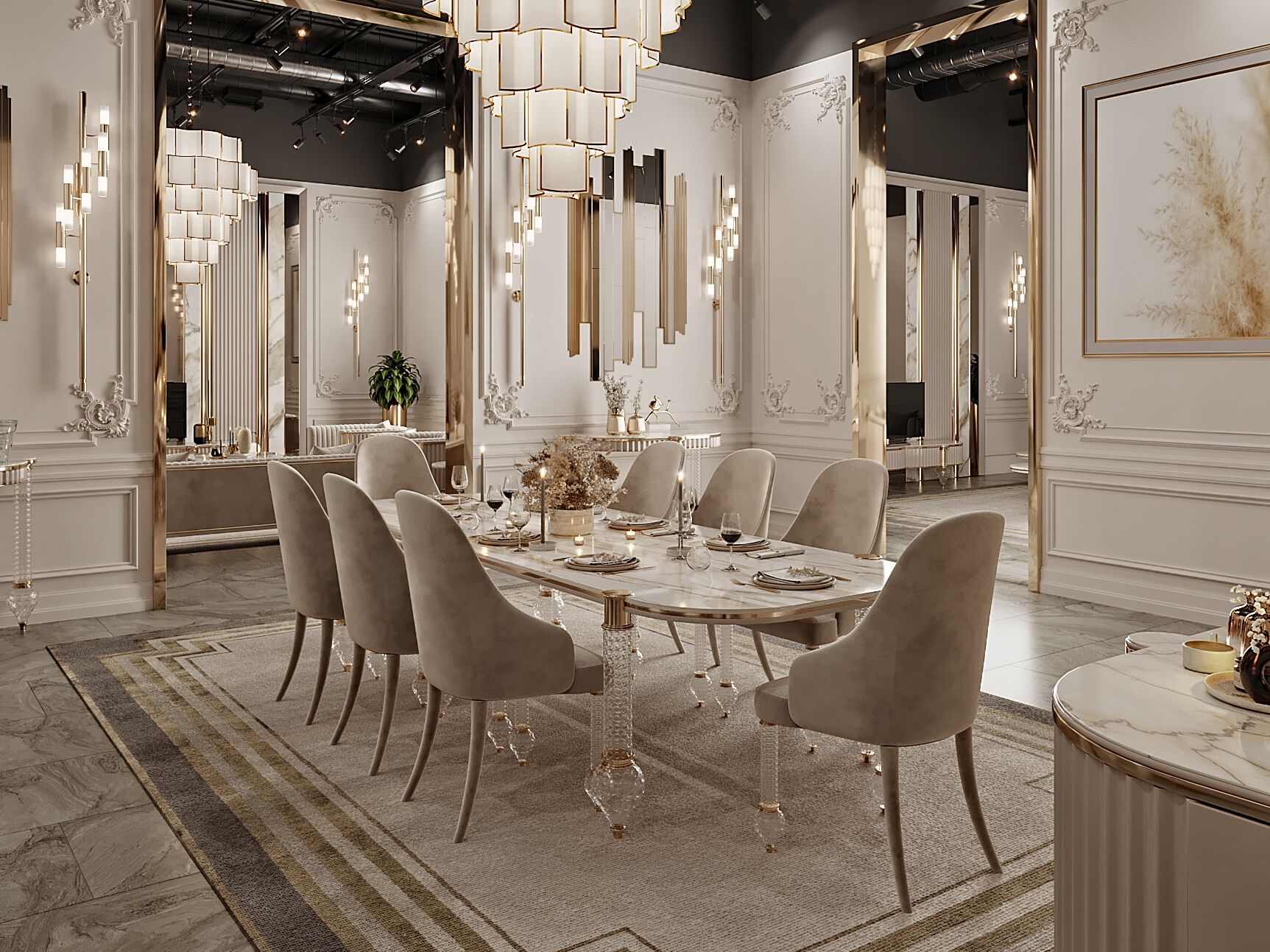 Мягкий стул из ткани Zebrano Velovis ARCH-00019139 - Вид №3