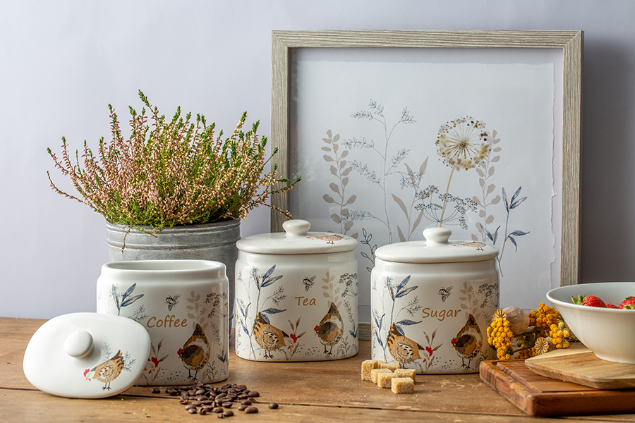 P_0059.633 Емкость для хранения сахара country hens 650 мл Price&Kensington  - Вид №2