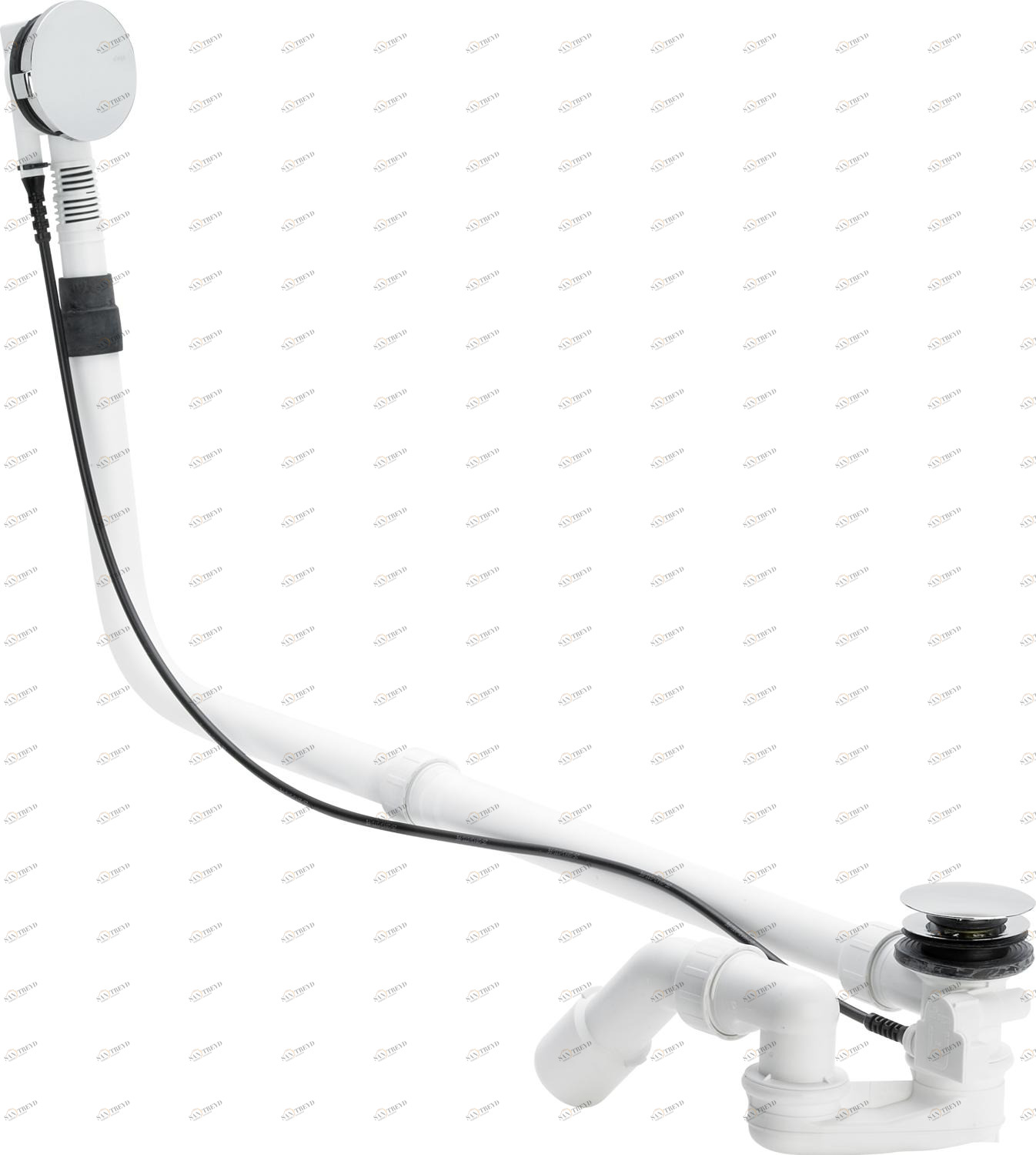 Канализационная арматура  Сифоны для ванн и душевых поддонов  Сифоны для ванн  Не содержит/в комплект не входит: VIEGA 688 554 1) Модель 6167.12 Santreyd 