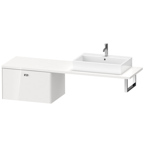 BR515404343 Шкафчик для консоли Brioso #BR5154 720 x 550 мм Базальт матовый, декор Duravit - Вид №2