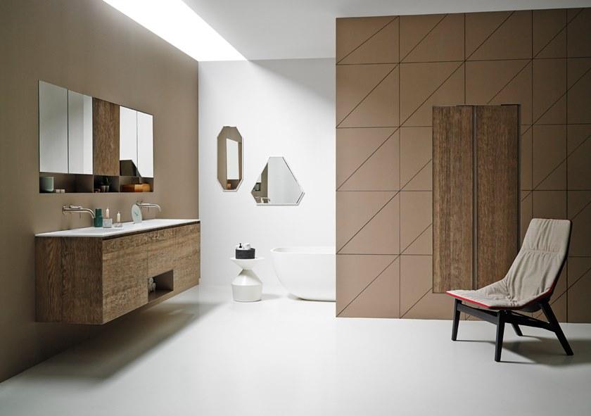 INBANI Модульная подвесная тумба под умывальник из дерева Strato sun-id-1401213 - Вид №5