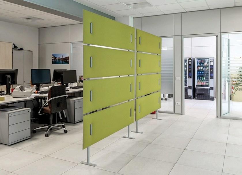 Caimi Brevetti Отдельностоящая звукопоглощающая офисная перегородка из ткани Snowsound technology sun-id-1367358 - Вид №6