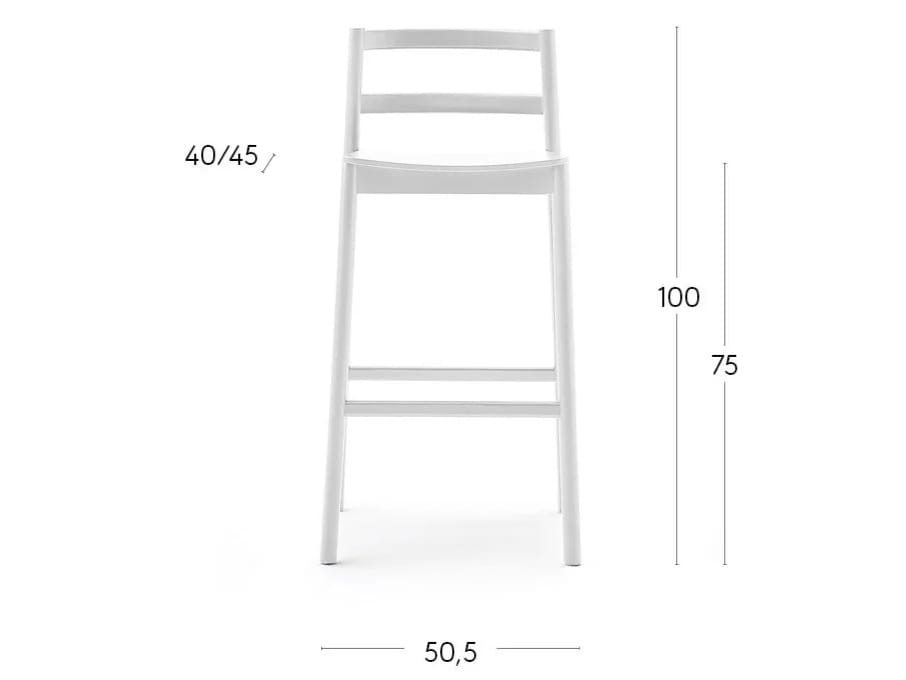 Высокий стул из бука Billiani Load ARCH-00120410 - Вид №4