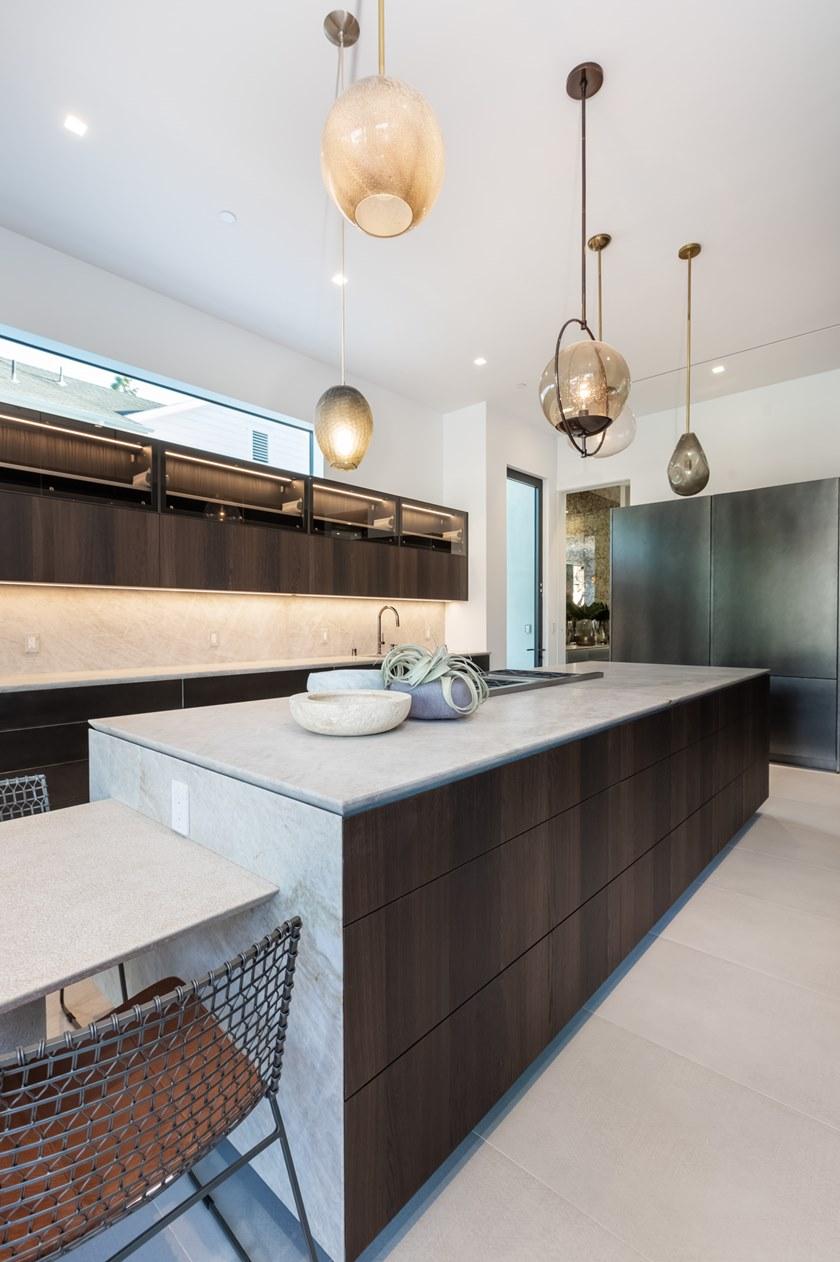 TM Italia Cucine Линейная кухня с двухтактным открыванием с островом T30 sun-id-1357884 - Вид №4