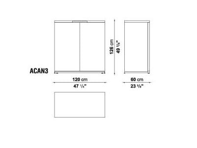 Деревянный шкаф с распашными дверцами Maxalto Mida ARCH-00133718 - Вид №4