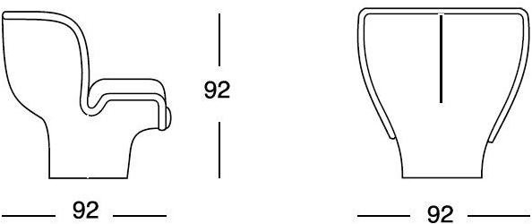 Longhi Поворотное кожаное кресло Loveluxe X 105 - Вид №12