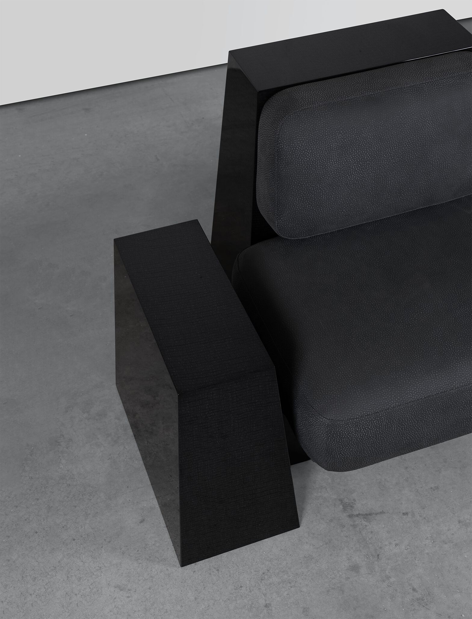 Кресло из кожи и дерева Movimento Gallery артефакт ARCH-00109830 - Вид №1