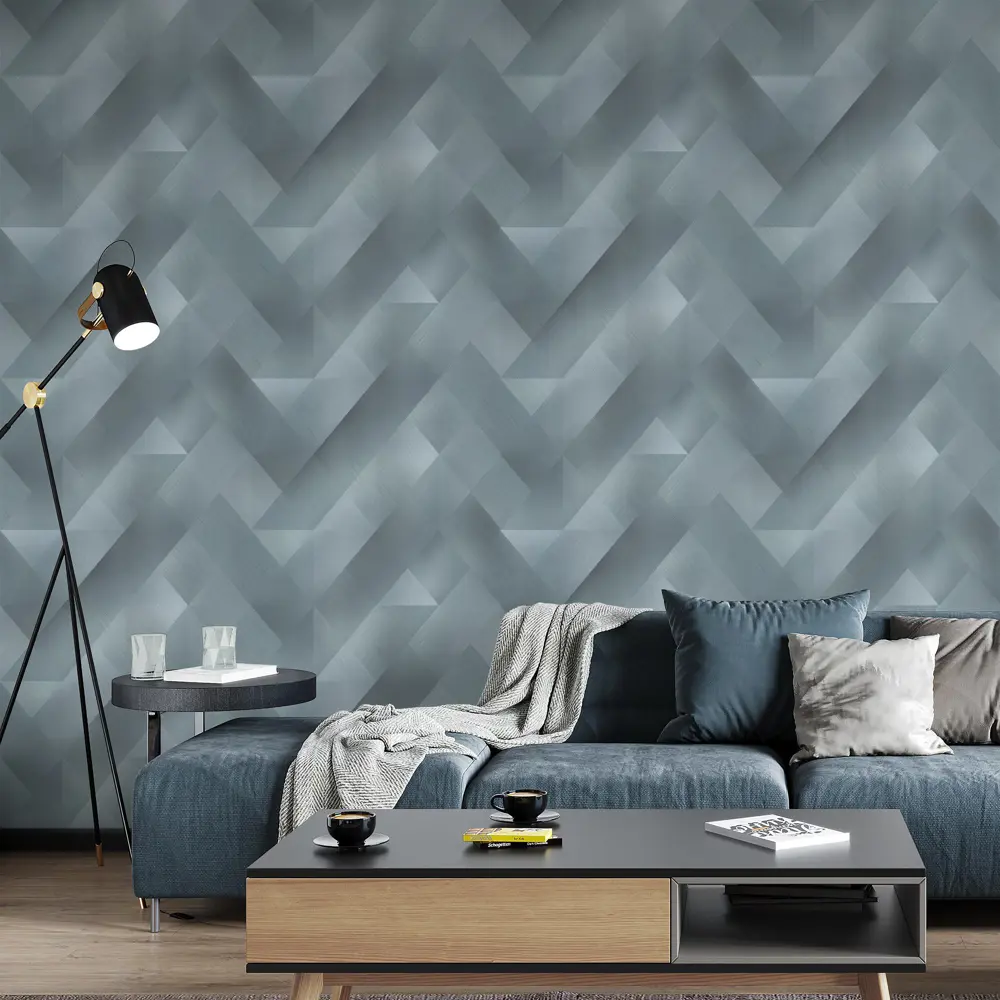 Обои флизелиновые Wallsecret Mercury серые 1.06 м 8776-29 STLM-2095942 - Вид №4