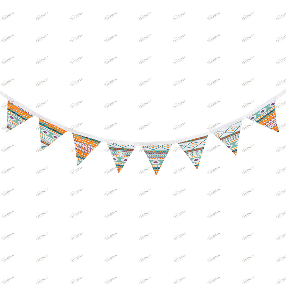 Гирлянда из 8 флажков Aztec VAMVIGVAM AZTEC 282177 Оранжевый;голубой Santreyd