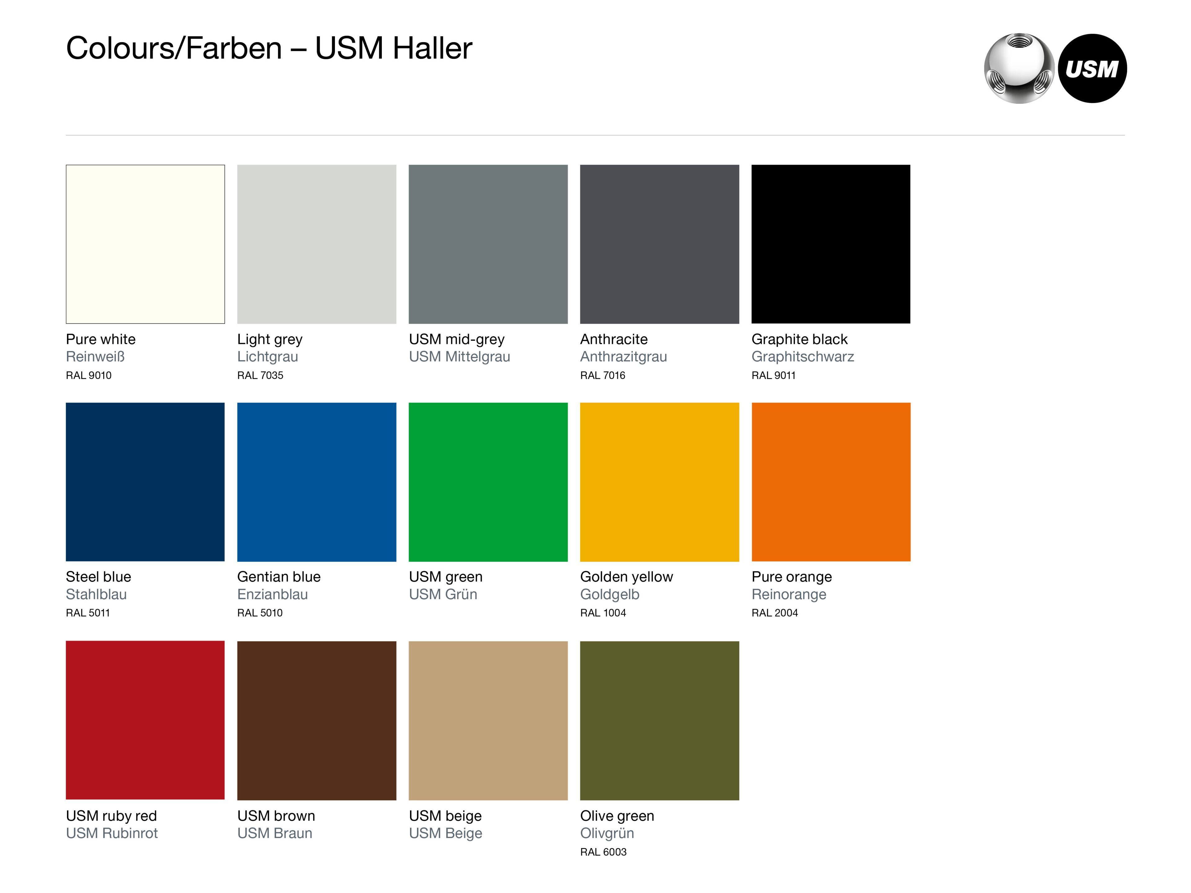 Металлический шкаф со встроенным освещением USM USM Haller E ARCH-00076599 - Вид №3