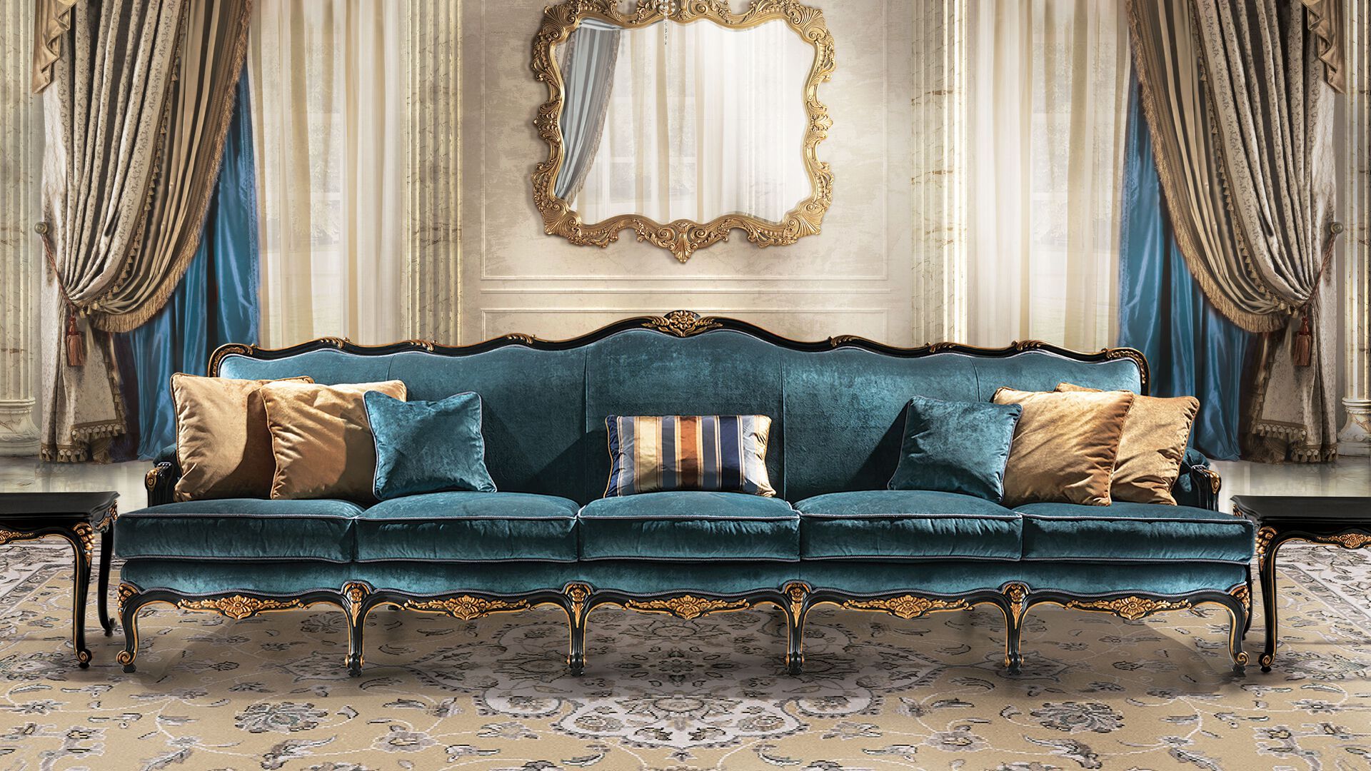 5-местный тканевый диван ANGELO CAPPELLINI Timeless Italian Style ARCH-00133974 - Вид №1