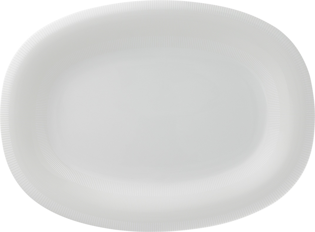 10618429 Furstenberg Блюдо овальное Furstenberg "Флюен. Идеальные линии" 38см Фарфор 