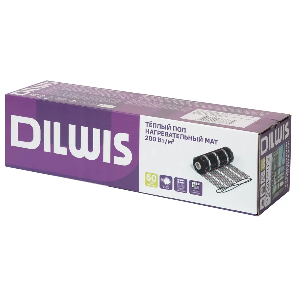 Теплый пол Dilwis: нагревательный мат 5 м² для комфортного обогрева 89398478 STLM-1421025 - Вид №1