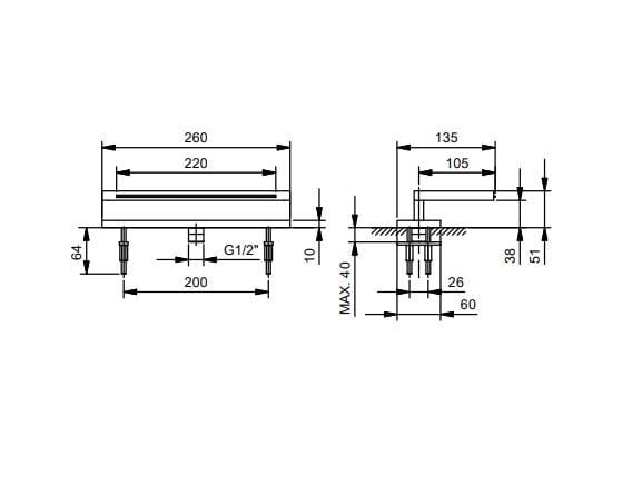 Водопад смеситель для ванны с ручным душем ABOUTWATER ARCH-00101775 - Вид №5
