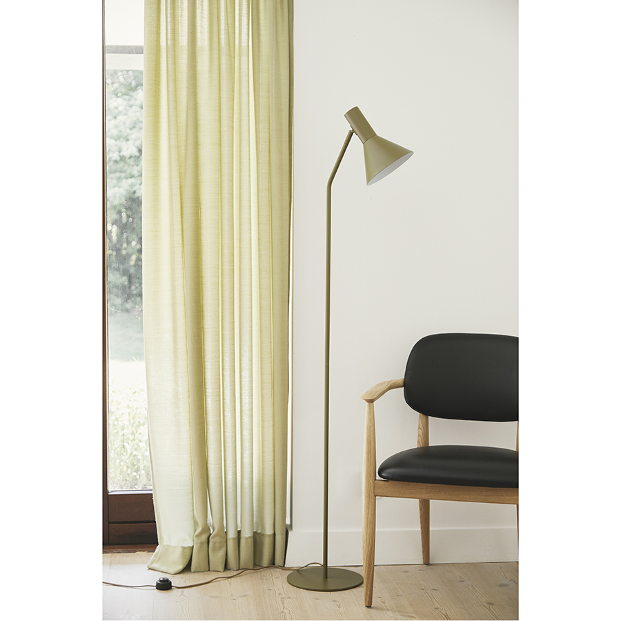 123041 Лампа напольная lyss, 150хD18 см, оливковая матовая Frandsen  - Вид №1