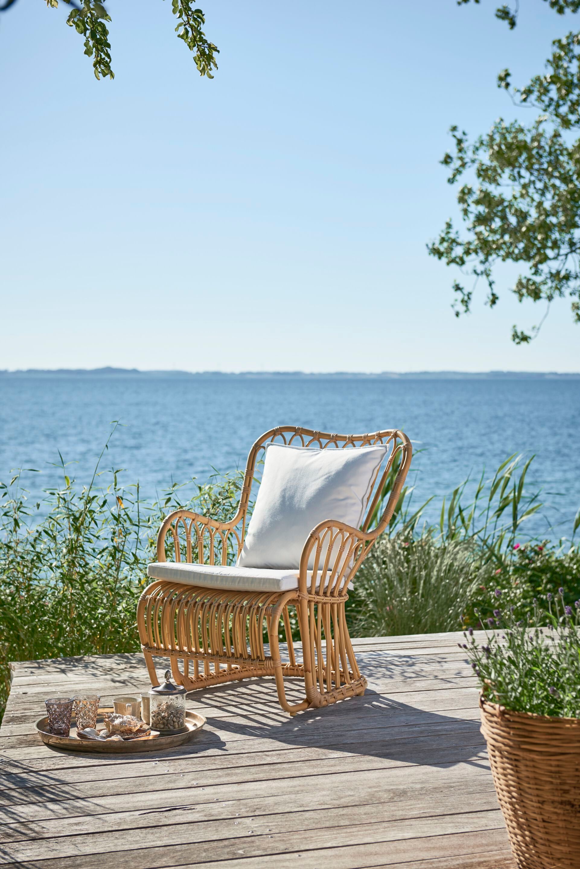 Садовое кресло из Алу-ротанга и D ArtFibre со встроенной подушкой Sika Design Exterior ARCH-00081274 - Вид №1