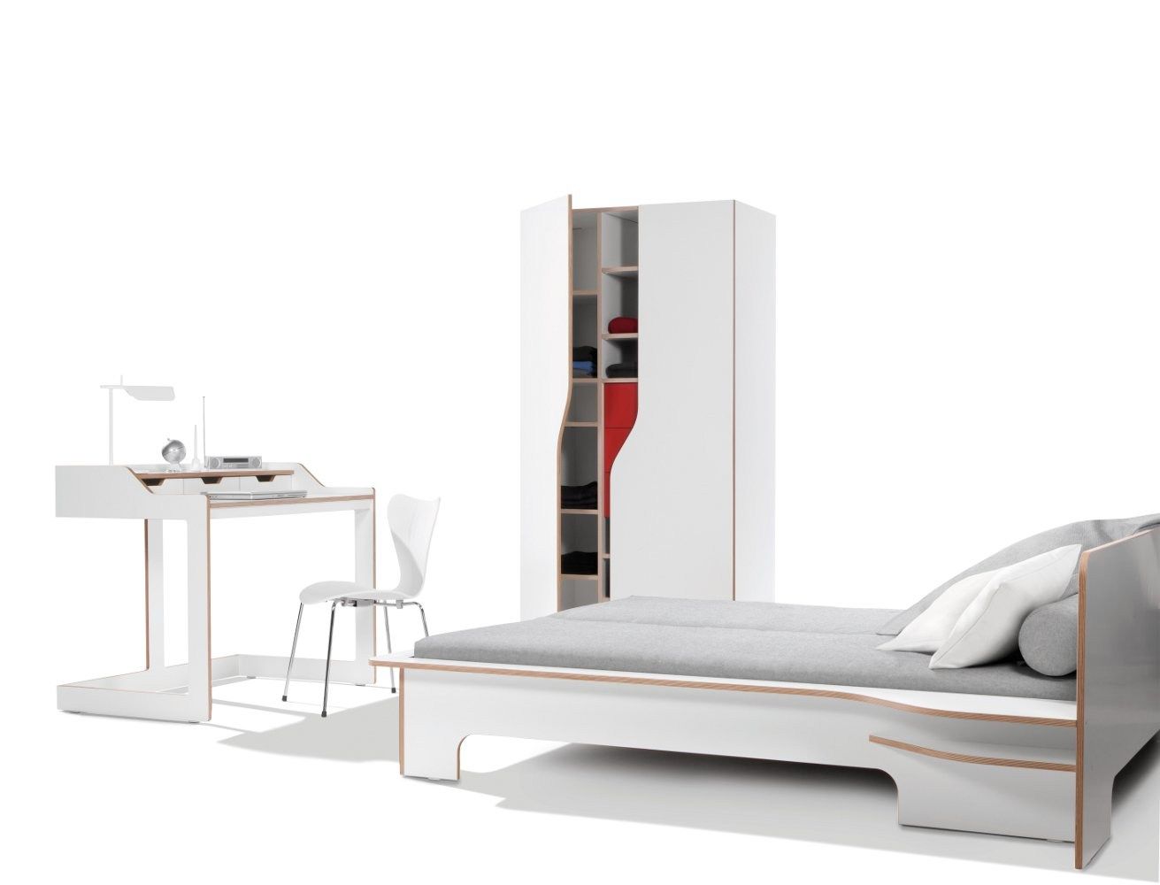 Двуспальная кровать из фанеры Müller Small Living самолет ARCH-00138117 - Вид №12