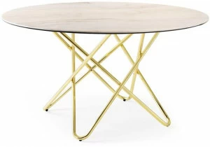 Calligaris Круглый стол из керамики с эффектом мрамора Stellar Cs4112