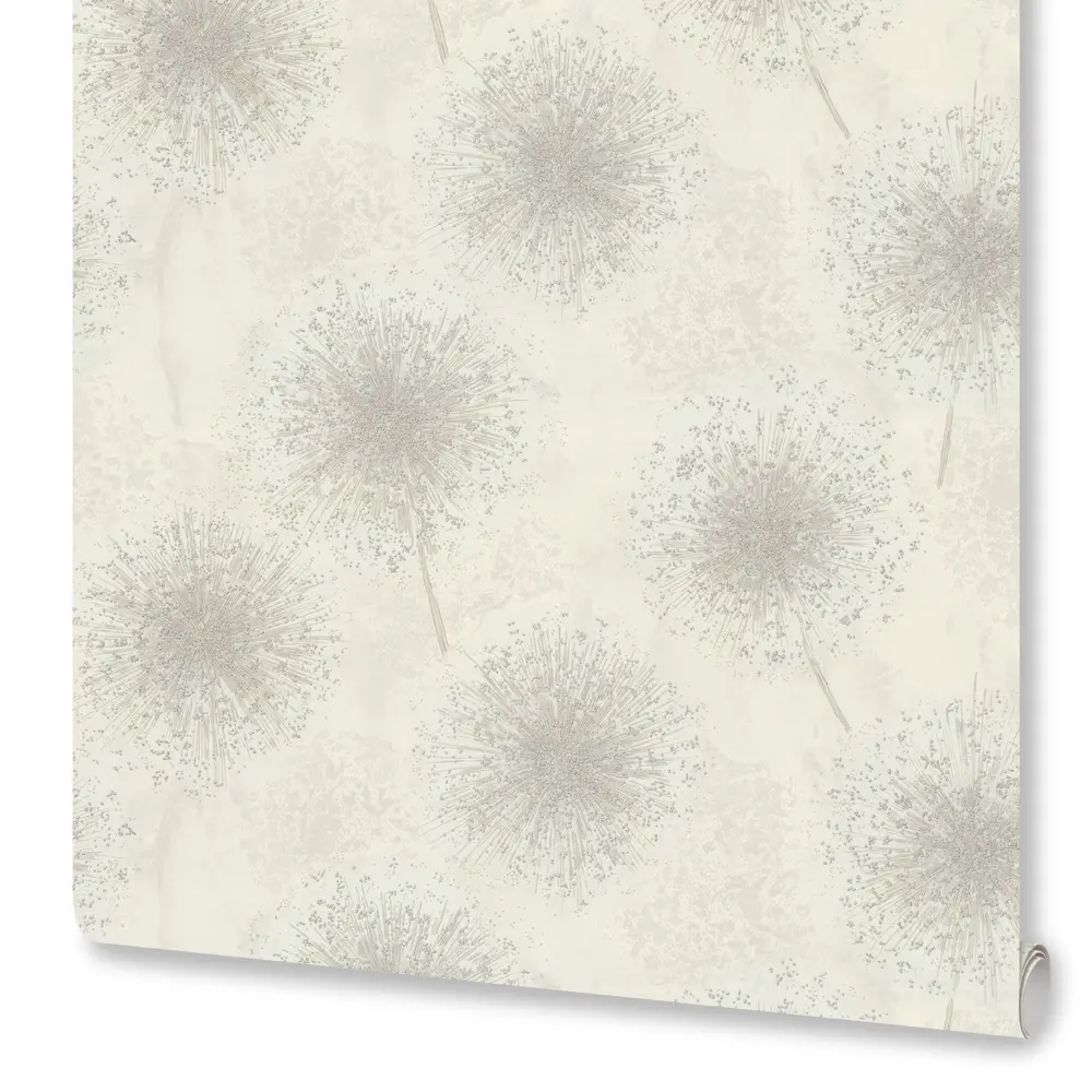 Обои флизелиновые Euro Decor Ray белые с растительным рисунком 1.06 м 89419307 STLM-1577232