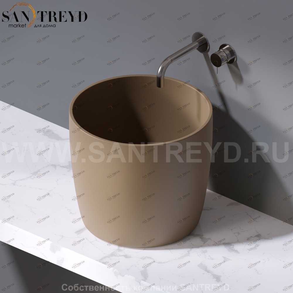 L106.132 Накладная раковина на столешницу  овальная A. e T. Italia PILLAR AeT ITALIA