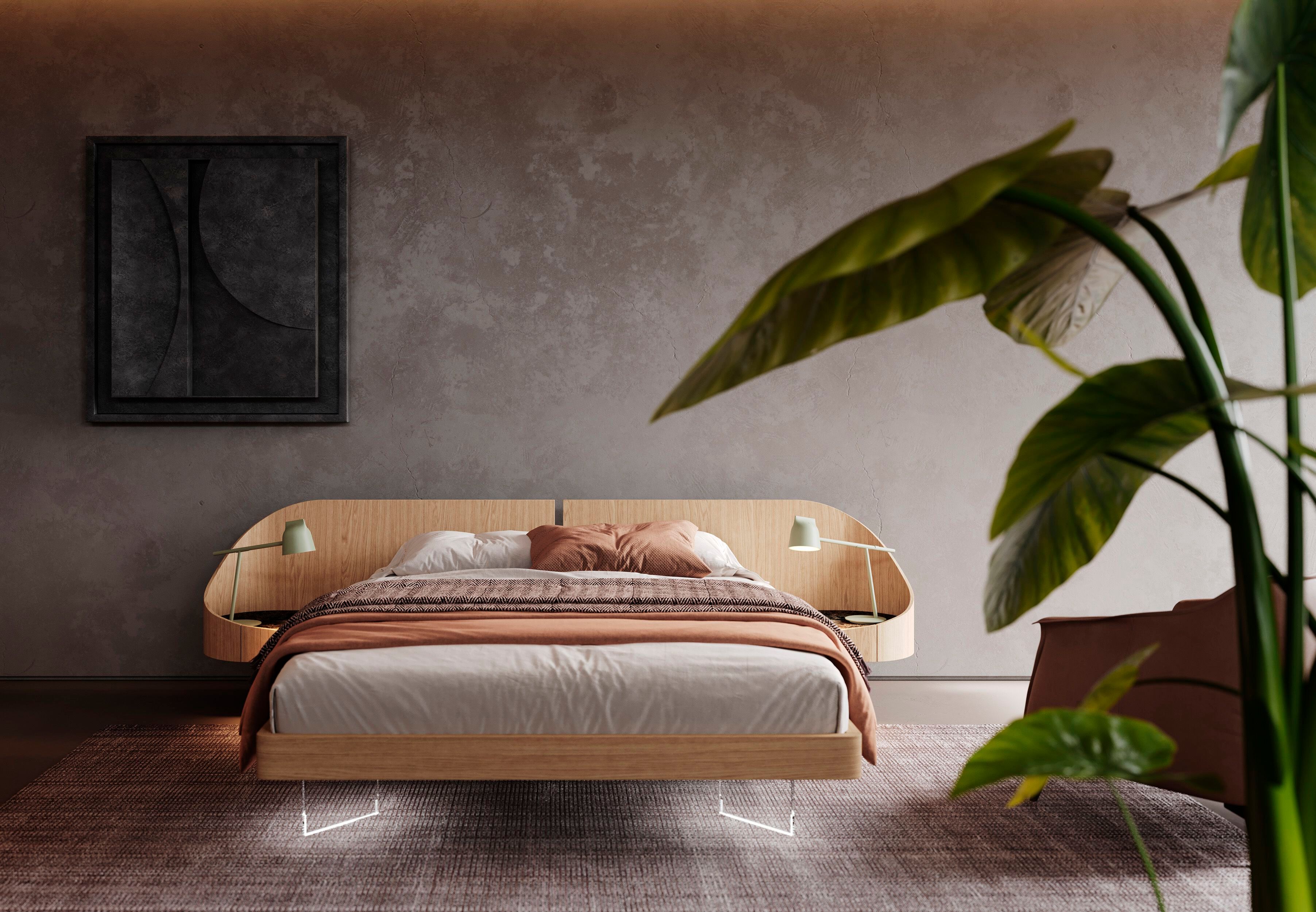 Двуспальная кровать со встроенными тумбочками Voltan восемьдесят ARCH-00145152