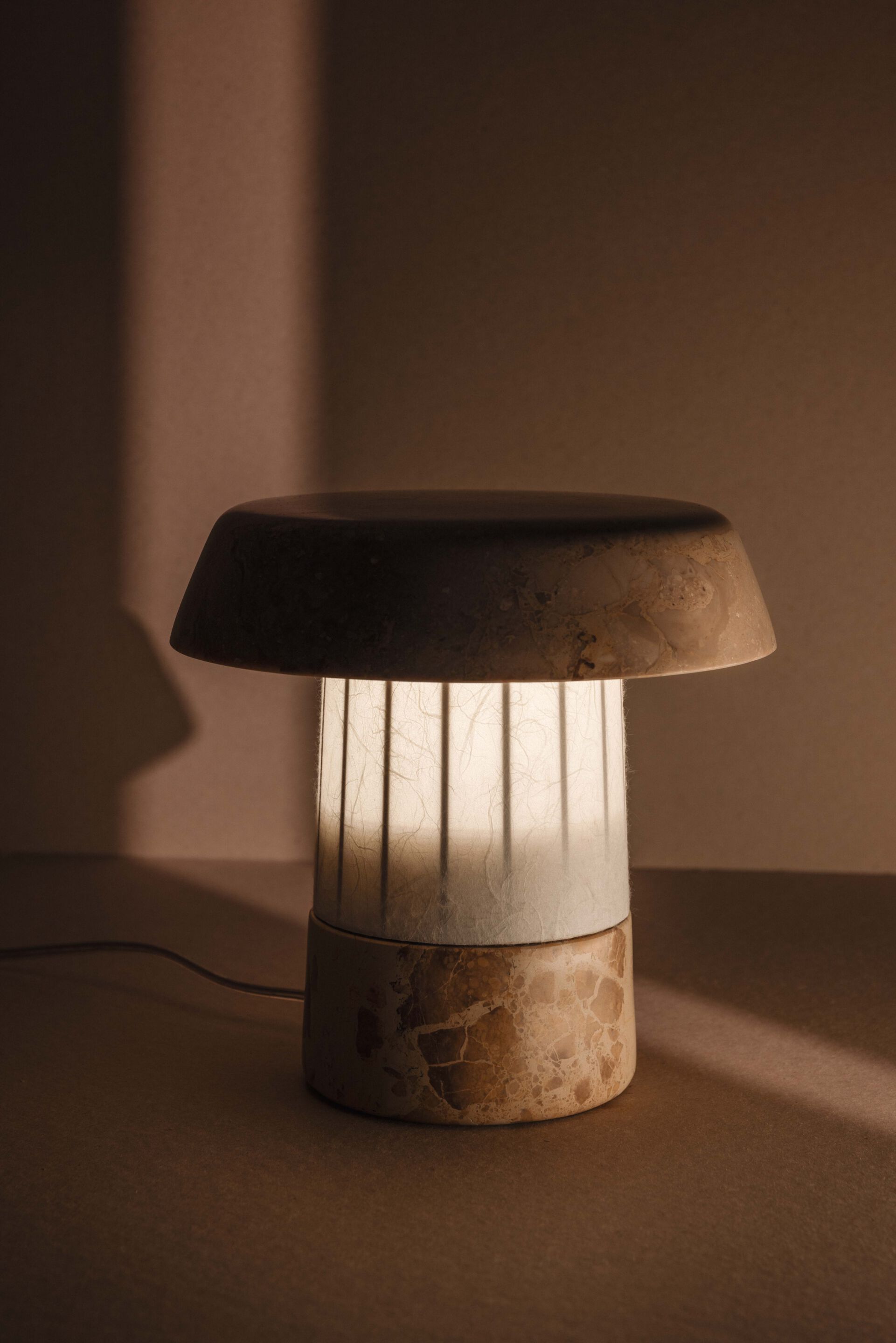 Перезаряжаемая мраморная светодиодная настольная лампа Maami Home SHOJI ARCH-00097862 - Вид №1