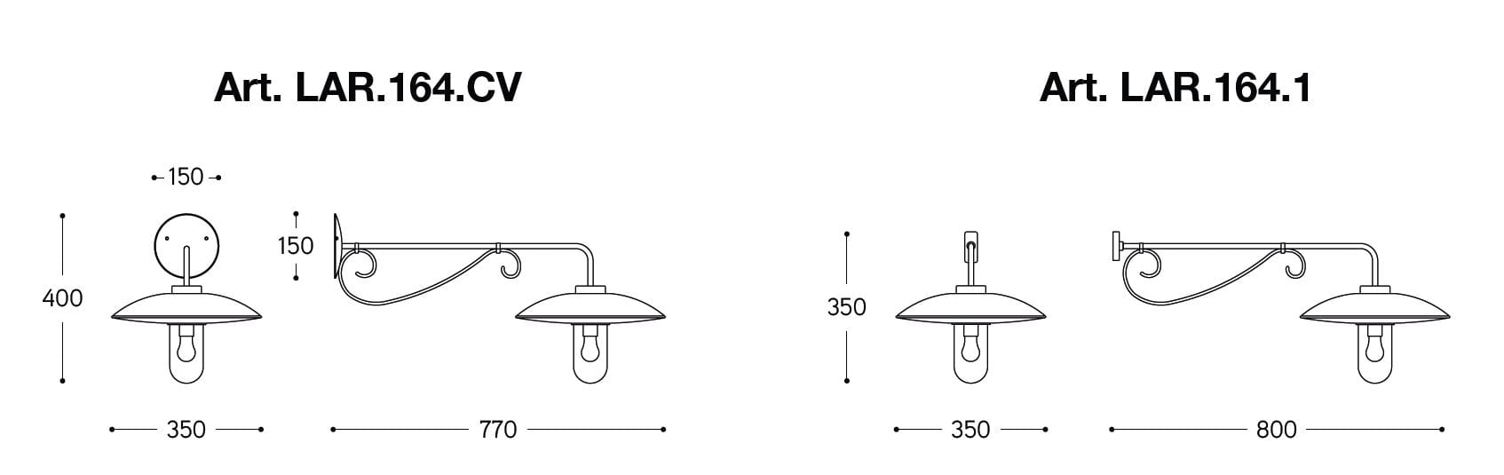 Металлическая наружная настенная лампа Aldo Bernardi Король Лир ARCH-00138115 - Вид №2
