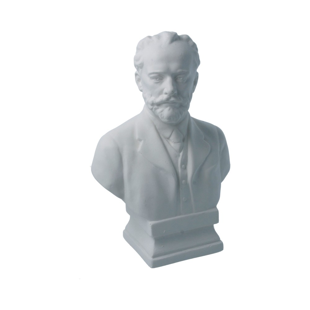 10-145 Бюст Чайковского гипс 13.5х8х19.5 см Santreyd 