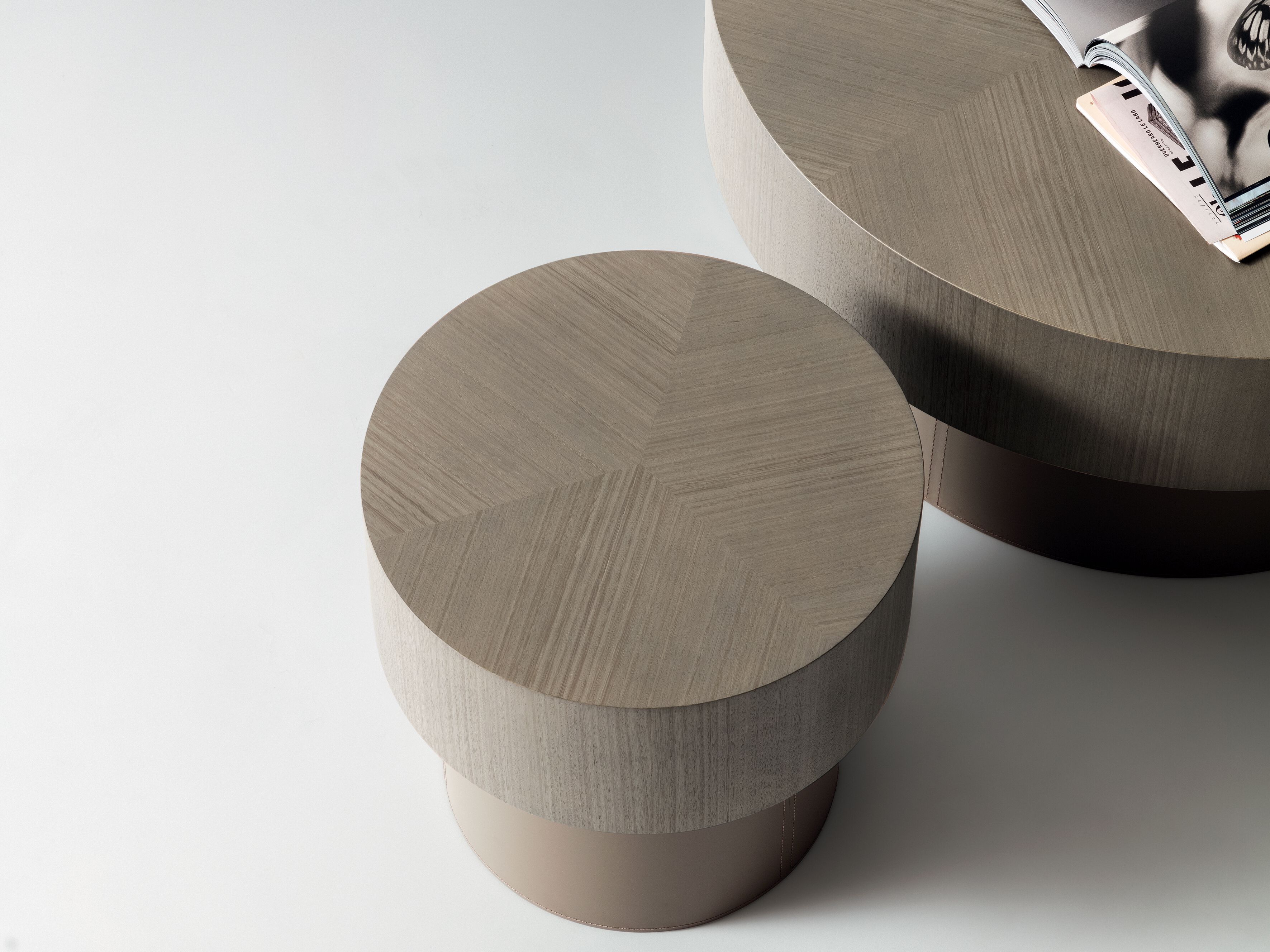 Круглый деревянный и металлический журнальный столик Ditre Italia BABEL ARCH-00122626 - Вид №1