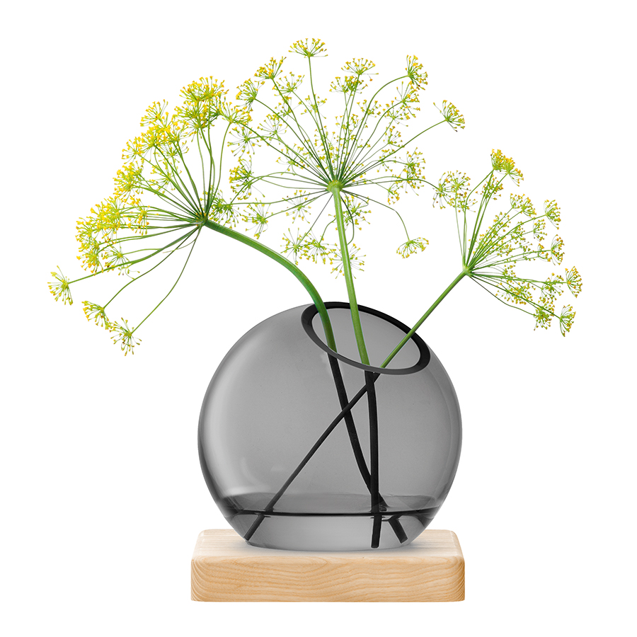 Трио ваз на подставке 8 см серые Axis LSA INTERNATIONAL ДИЗАЙНЕРСКИЕ 253371 Серый  - Вид №4