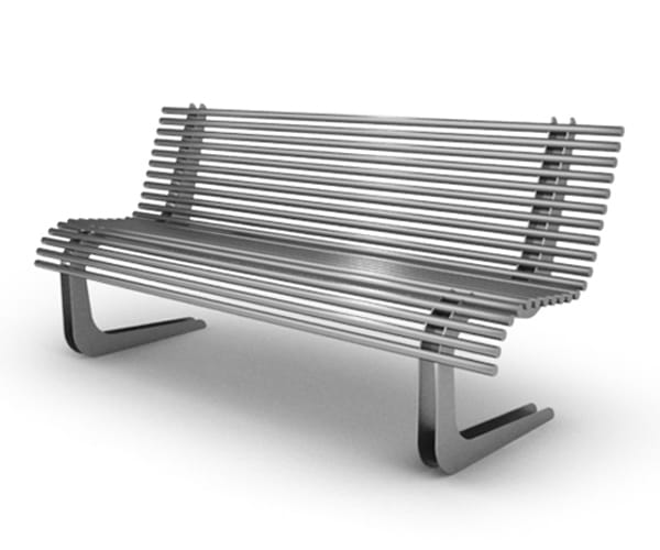 Стальная скамья со спинкой Viscio Urban Design MOBY ARCH-00108961 - Вид №19