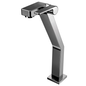00820348 Смеситель для ванной комнаты с высоким изливом из полированного графита Docol DOCOL STILLO