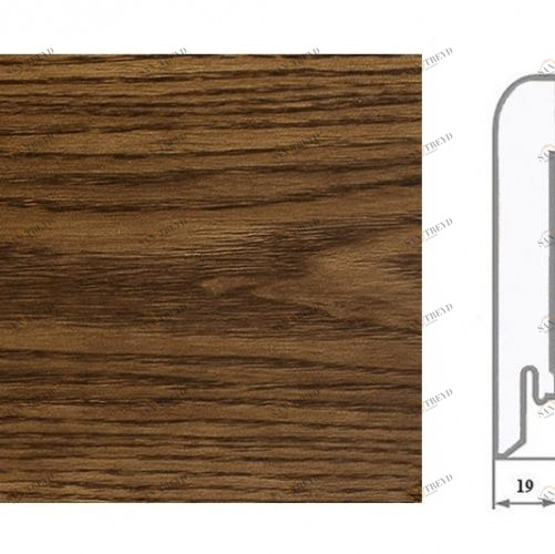 Плинтус Ashton Бристоль Шпонированный Ясень (Рельефная) 2400х83 мм 1010000070