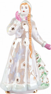 10626876 Дулевский фарфор Скульптура "Снегурочка" Фарфор