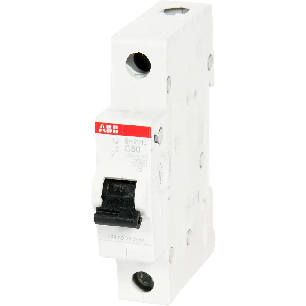 Автоматический выключатель ABB SH201L 1P C50 А 4.5 кА 2CDS241001R0504 STLM-2153575