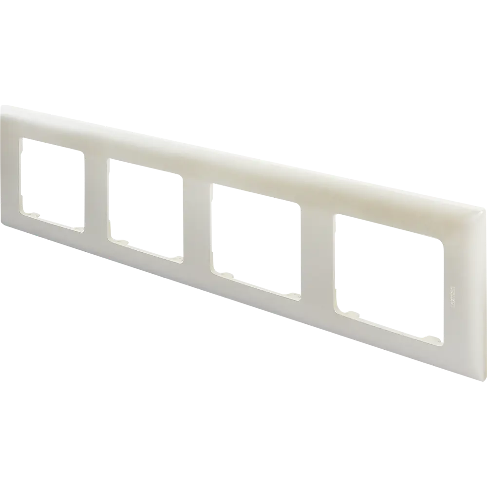 LEXMAN LILIAN - Декоративная рамка для розеток 4 поста, жемчужный оттенок 86761633 STLM-1107768 - Вид №1