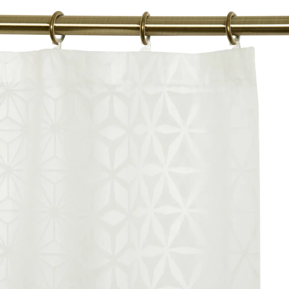 Тюль на ленте «Геометрия», 250x280 см, цветы, цвет белый GARDEN STLM-2034870 - Вид №4