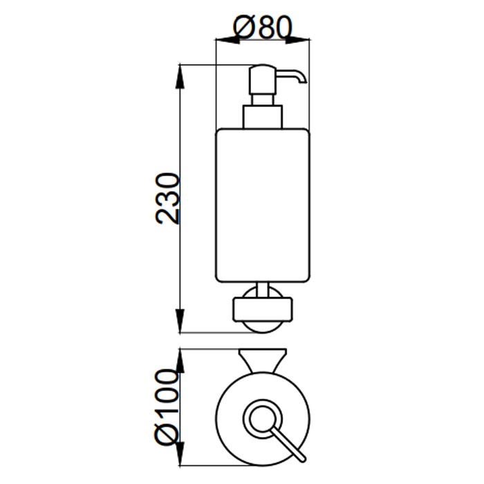 OA500201980 Дозатор для жидкого мыла Webert Opera - Вид №1