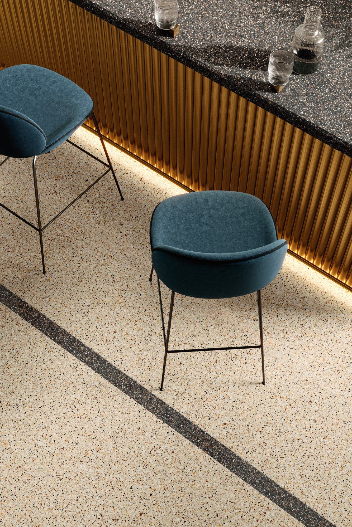 Пол / облицовка керамогранита для интерьера с эффектом камня ARIOSTEA академия полного тела ARCH-00042155 - Вид №6