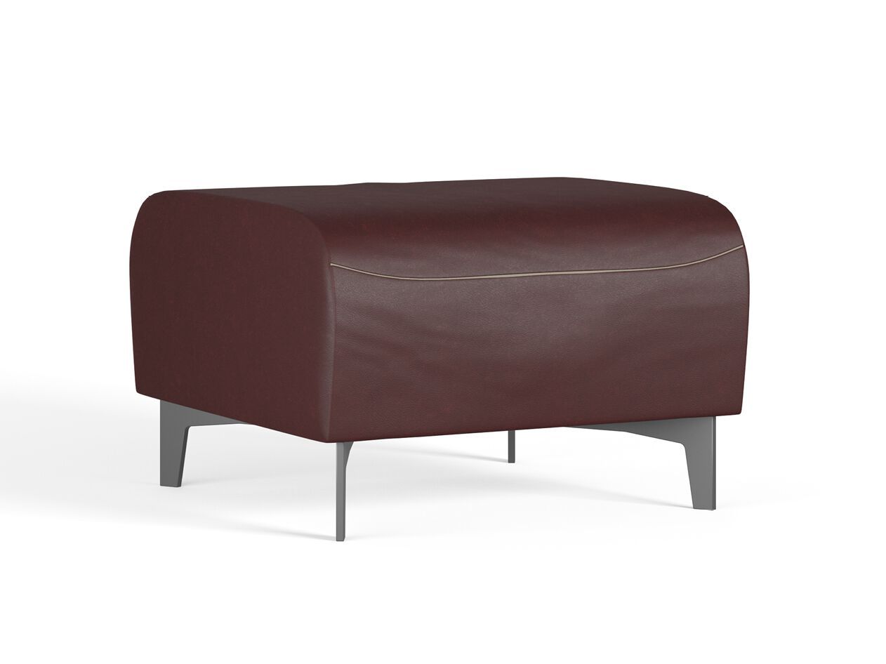 Кожаный прямоугольный пуф Borzalino ARCH-00084599 - Вид №1